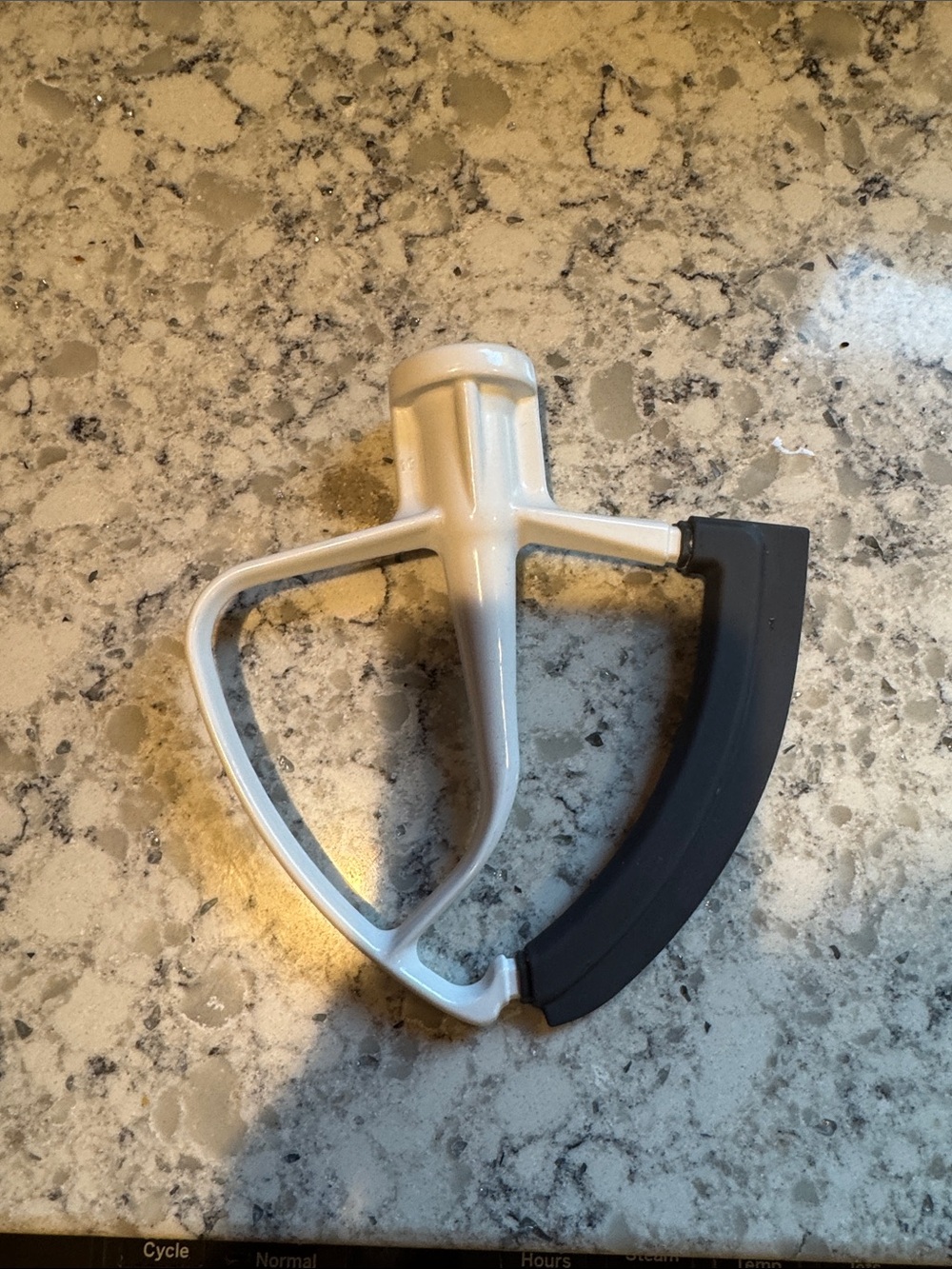 White and Black Silicone Edge Mixer Paddle for Stand Mixers